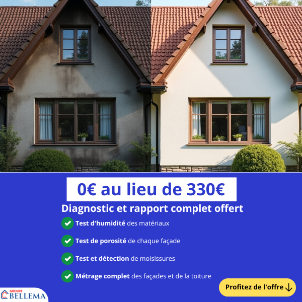 GROUPE BELLEMA FACEBOOK ADS 11 (600 x 600 px) nettoyage façade et toiture diagnostic gratuit